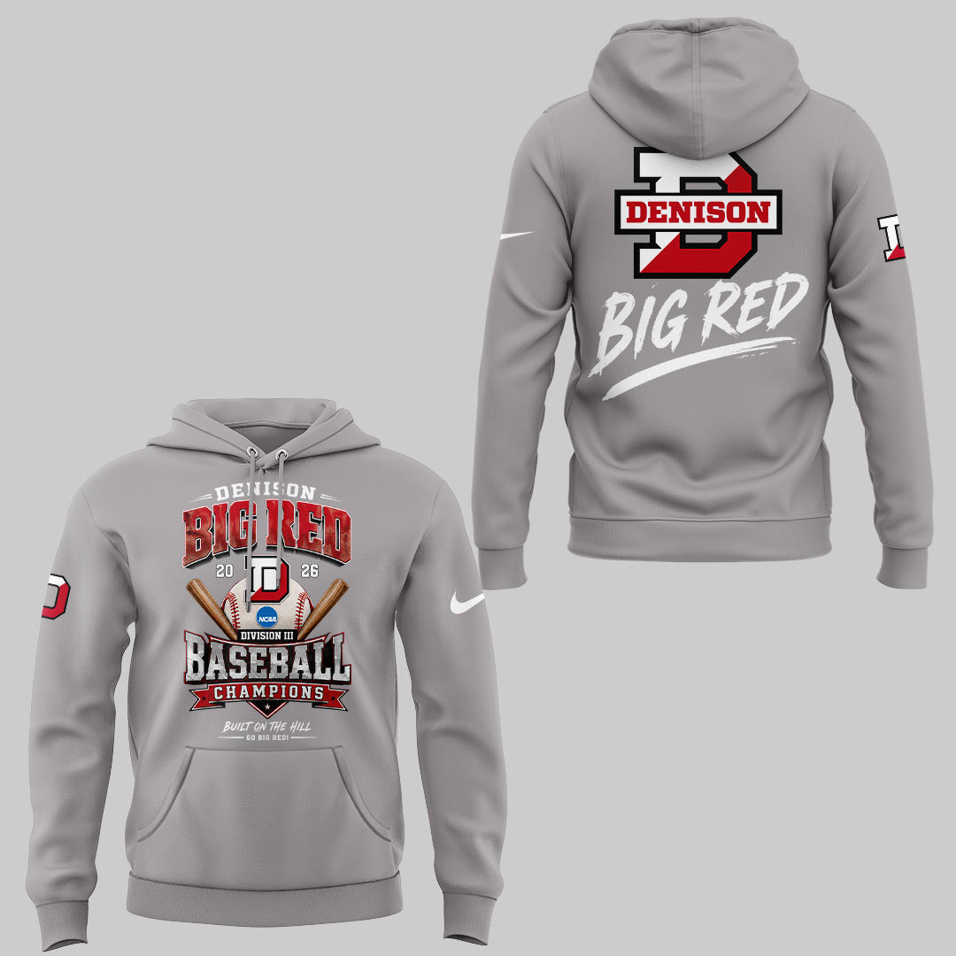 Big Red 2026 Division III Baseball National Champions ⚾🏆 Hoodie