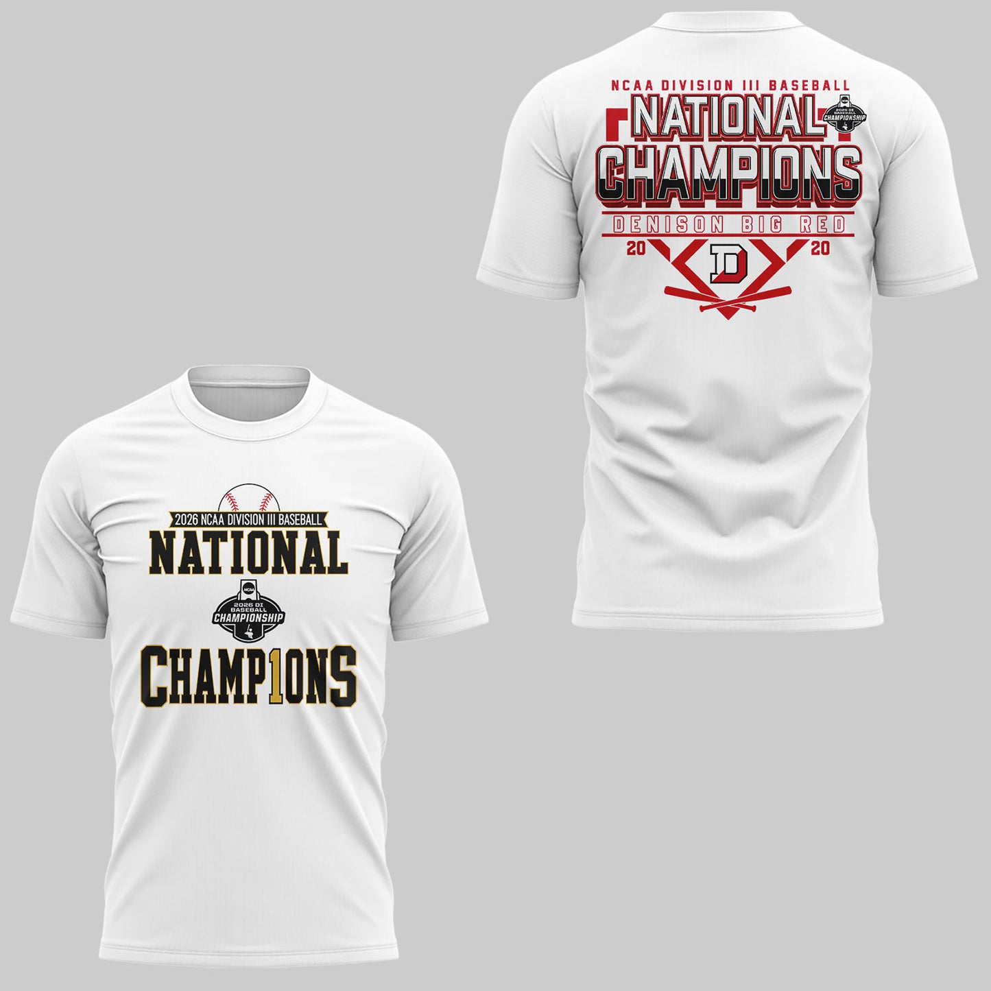Big Red 2026 Division III Baseball National Champions ⚾🏆Shirt