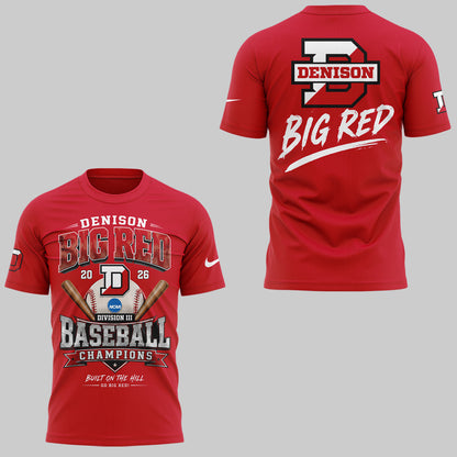 Big Red 2026 Division III Baseball National Champions ⚾🏆Shirt