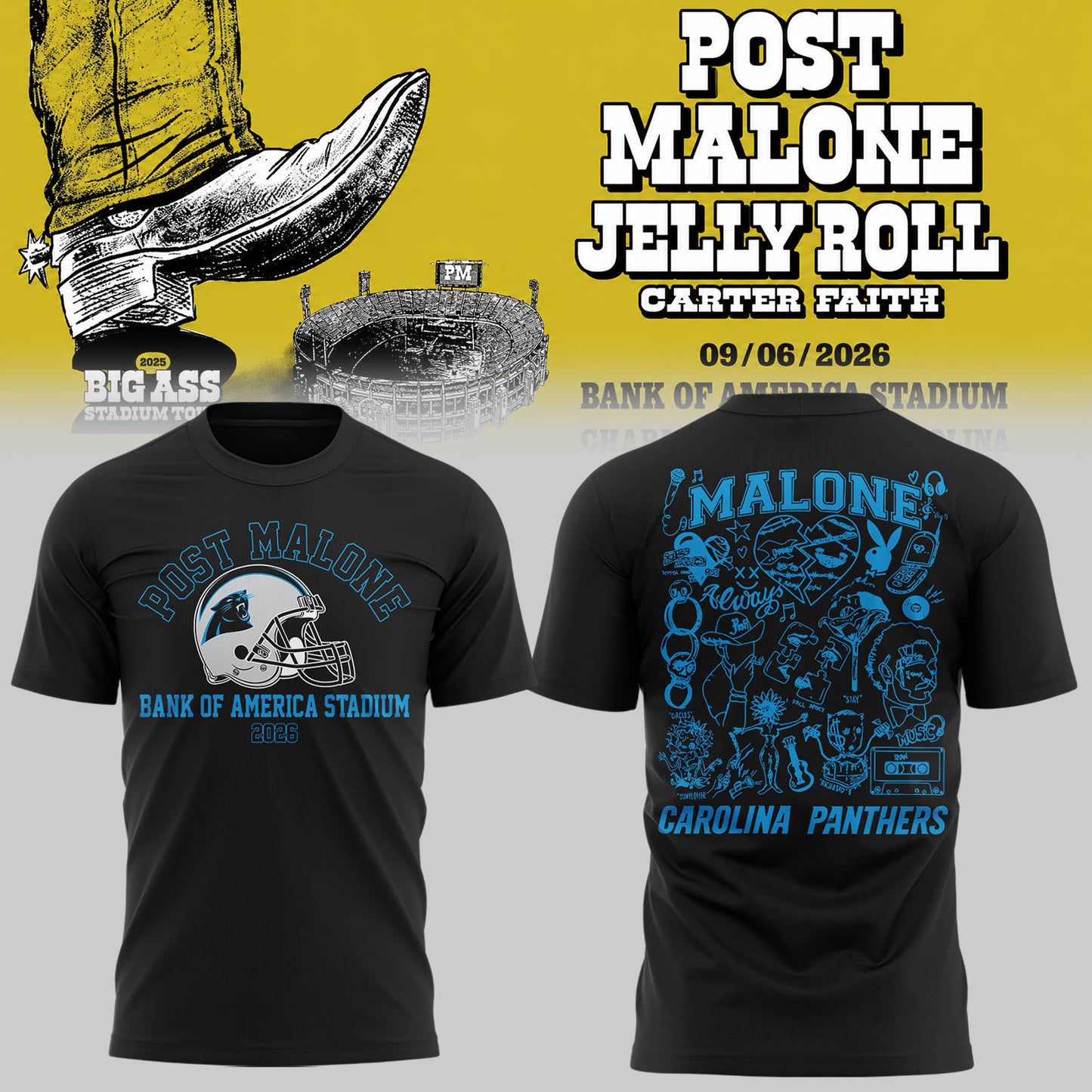The BIG ASS Stadium Tour 2026 At Bank of America Stadium Charlotte, North Carolina Shirt