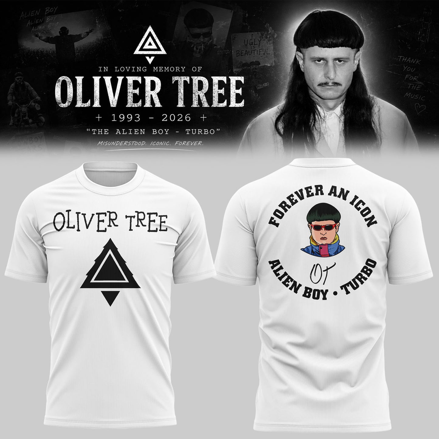 “In Loving Memory of Oliver Tree” 🎵🖤Shirt