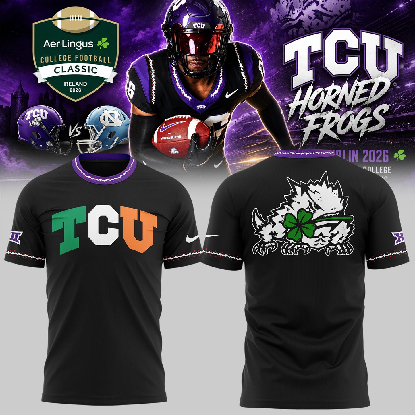 TCU x Aer Lingus College Football Classic 🏈☘️ Shirt