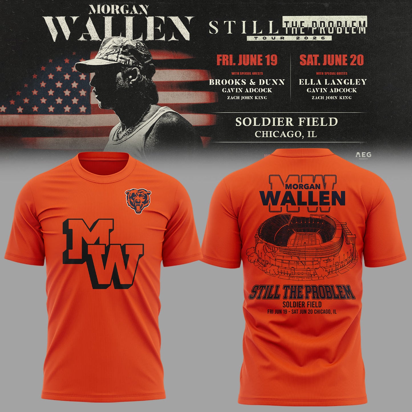BEAR x MW “Still The Problem Tour 2026” at Soldier Field TShirt