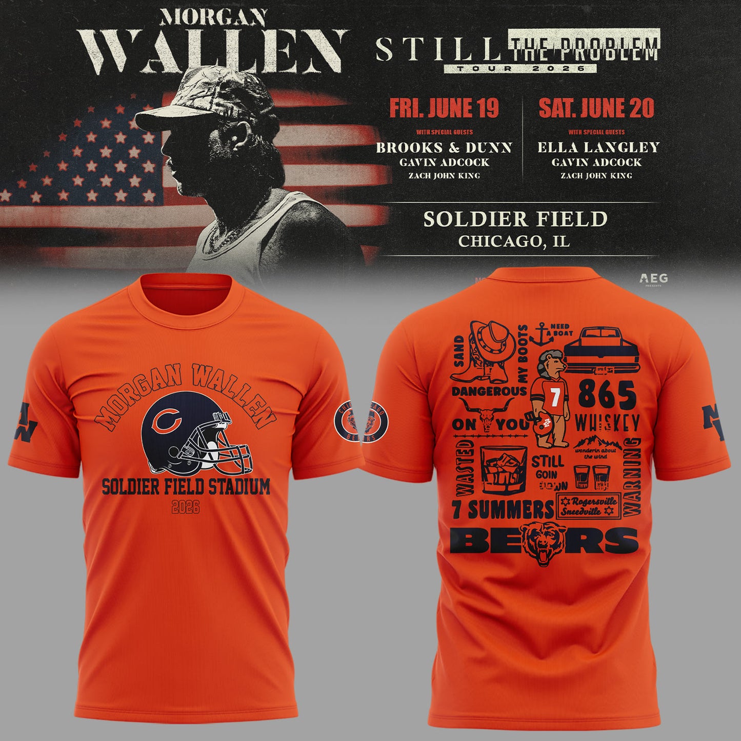 BEAR x MW “Still The Problem Tour 2026” at Soldier Field TShirt