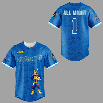 Space Cowboys ⚾🌌 Anime Night Custom Baseball Jersey