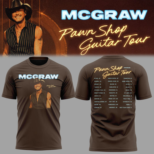 Limited Edition Pawn Shop Guitar Tour 2026 At Bethel, NY Shirt