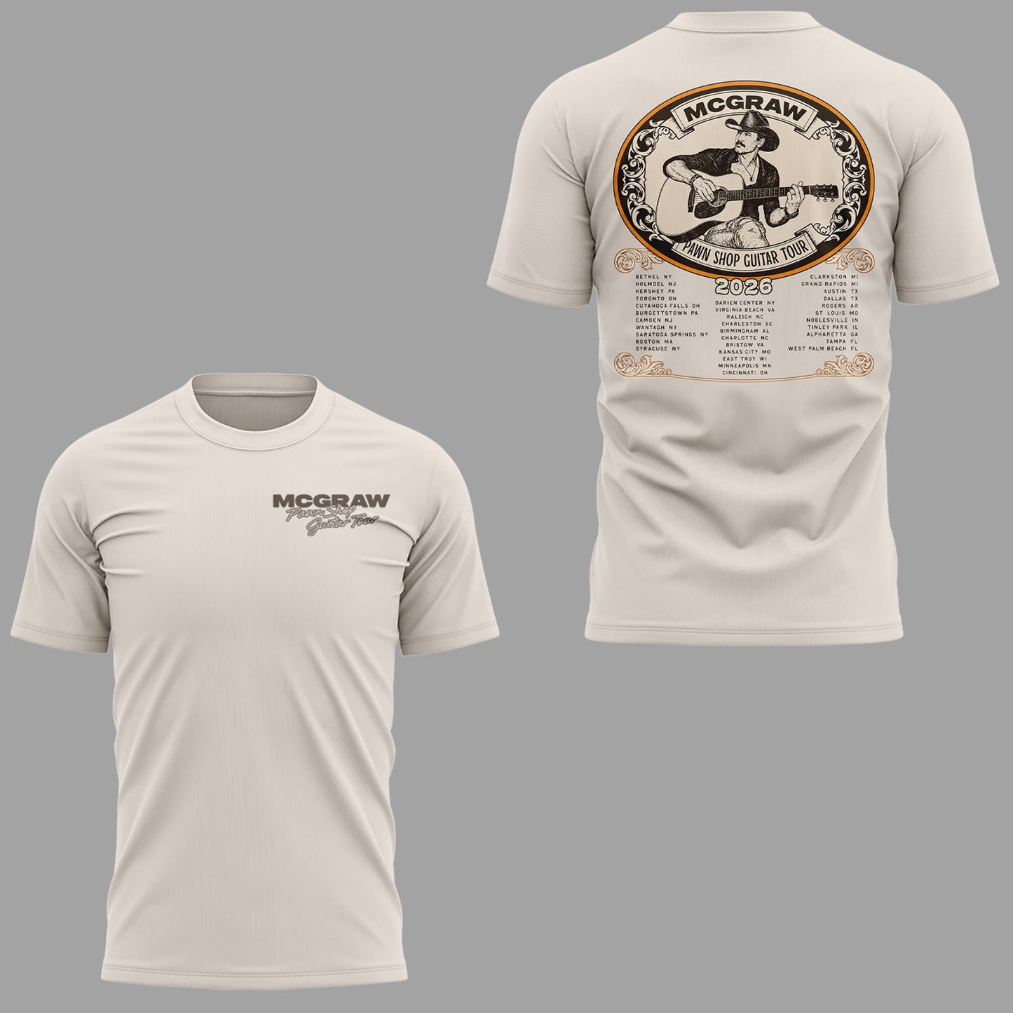 Limited Edition Pawn Shop Guitar Tour 2026 At Bethel, NY Shirt