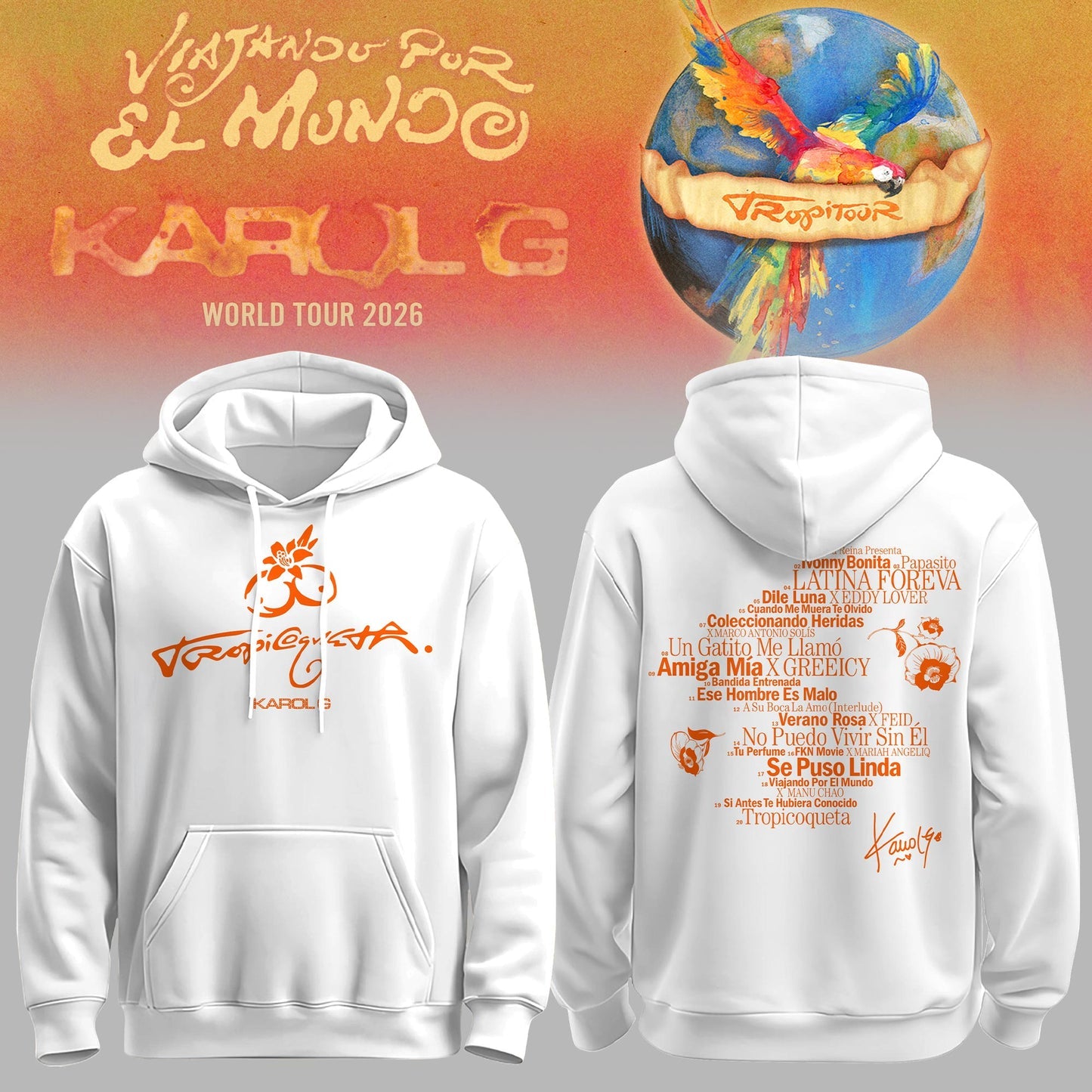 Tropicoqueta Tracklist Limited Edition Hoodie