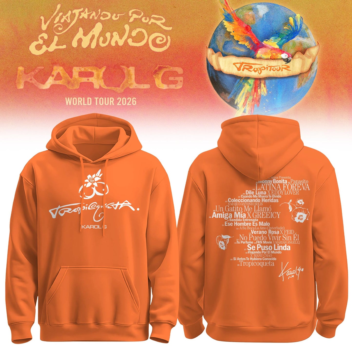 Tropicoqueta Tracklist Limited Edition Hoodie