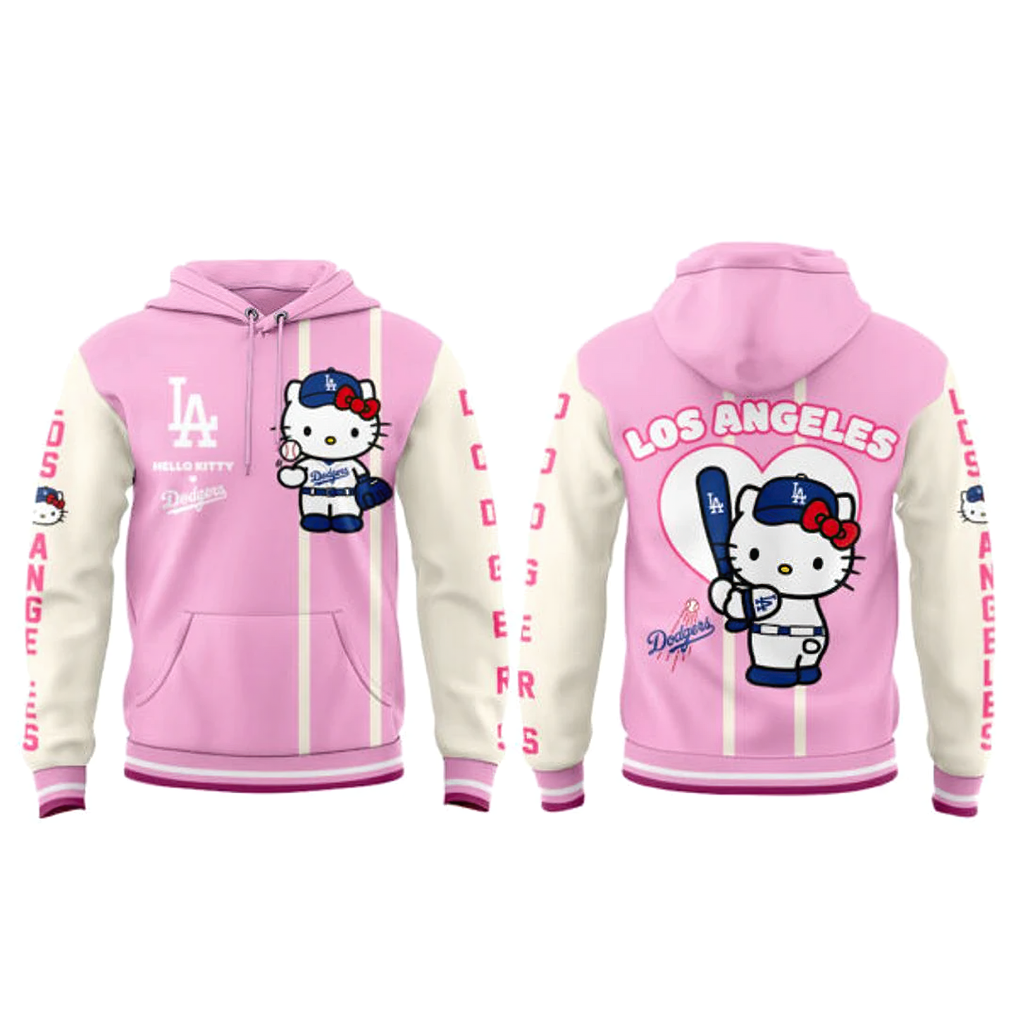 Los Angeles Dodgers x Hello Kitty 2026 Limited Edition Pink Hoodie