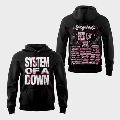 Limited Edition SOAD Tour 2026 SICK NEW WORLD Hoodie