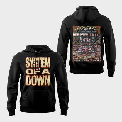 Limited Edition SOAD Tour 2026 SICK NEW WORLD Hoodie