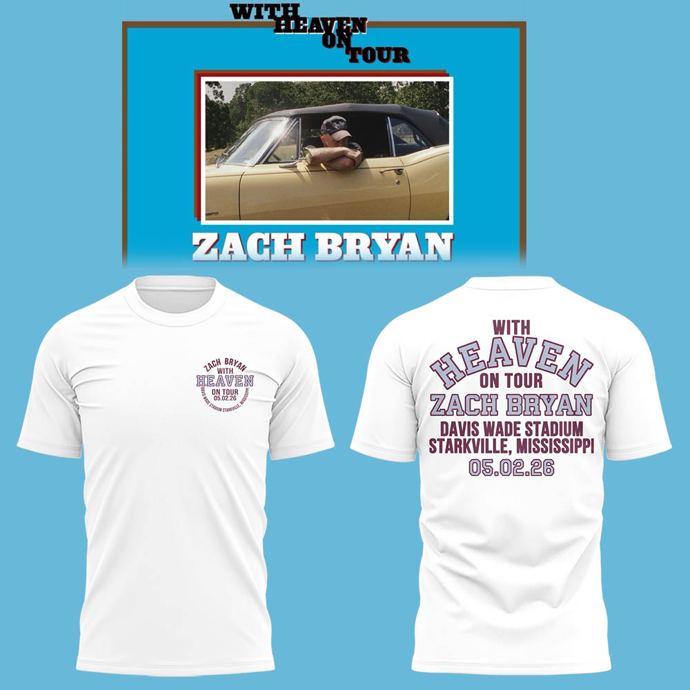 Limited Edition “With Heaven On Tour 2026.” at Davis Wade Stadium Starkville, Mississippi Shirt