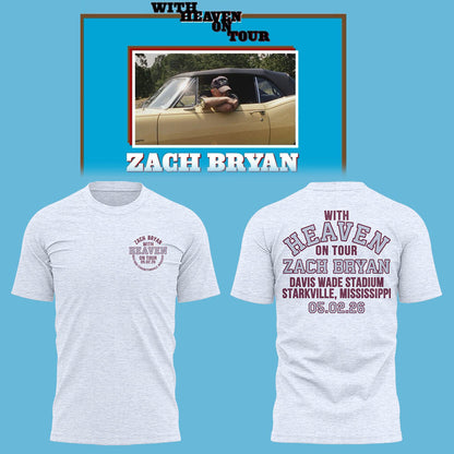 Limited Edition “With Heaven On Tour 2026.” at Davis Wade Stadium Starkville, Mississippi Shirt