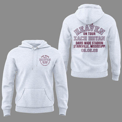 Limited Edition “With Heaven On Tour 2026.” at Davis Wade Stadium Starkville, Mississippi Hoodie