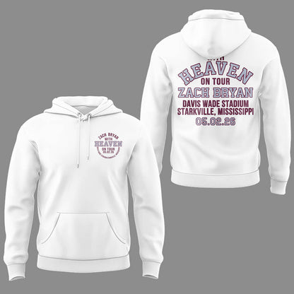 Limited Edition “With Heaven On Tour 2026.” at Davis Wade Stadium Starkville, Mississippi Hoodie