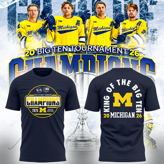 Limited Edition Michigan The Hockey Tournament Champions 2026 Tshirt