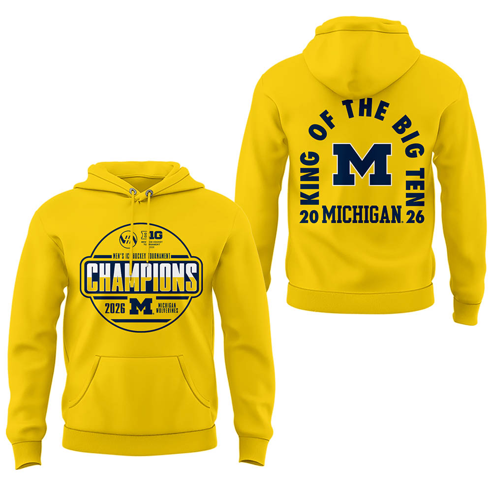 Limited Edition Michigan The Hockey Tournament Champions 2026 Hoodie