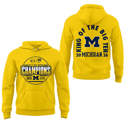 Limited Edition Michigan The Hockey Tournament Champions 2026 Hoodie