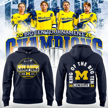 Limited Edition Michigan The Hockey Tournament Champions 2026 Hoodie