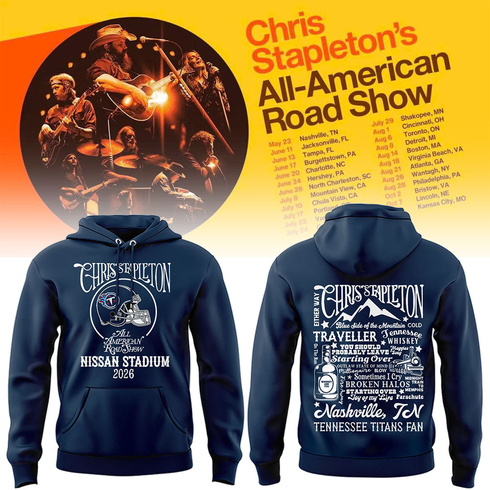 Limited Edition Tennessee Titans x Chris Stapleton “All-American Road Show” Hoodie