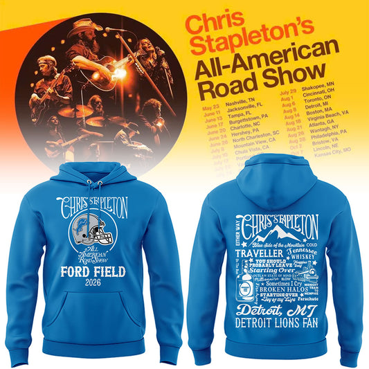 Limited Edition Detroit Lions x Chris Stapleton “All-American Road Show” Hoodie