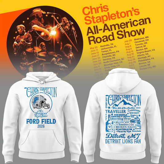 Limited Edition Detroit Lions x Chris Stapleton “All-American Road Show” Hoodie