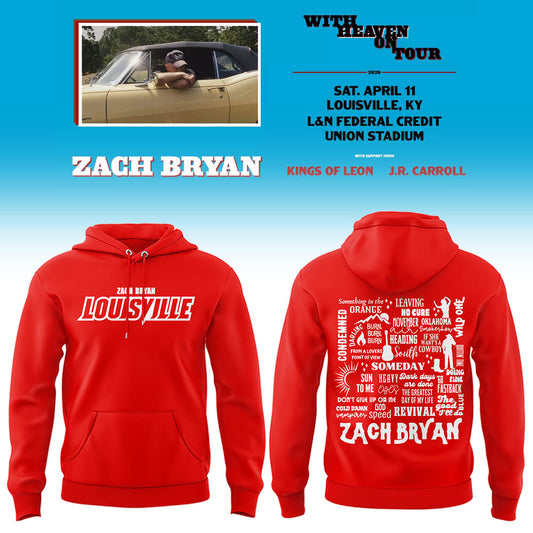 Limited Zach “With Heaven On Tour 2026.” at Louisville Hoodie-LL260410040