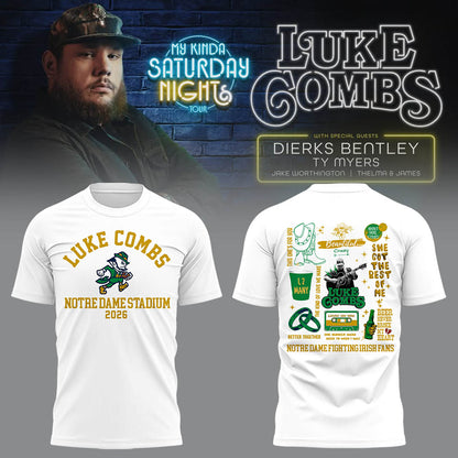 Limited Edition “My Kinda Saturday Night Tour” at Notre Dame Stadium Tshirt-LL260415001