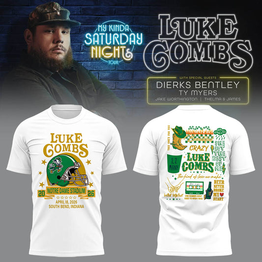 Limited Edition “My Kinda Saturday Night Tour” at Notre Dame Stadium Tshirt-LL260415003