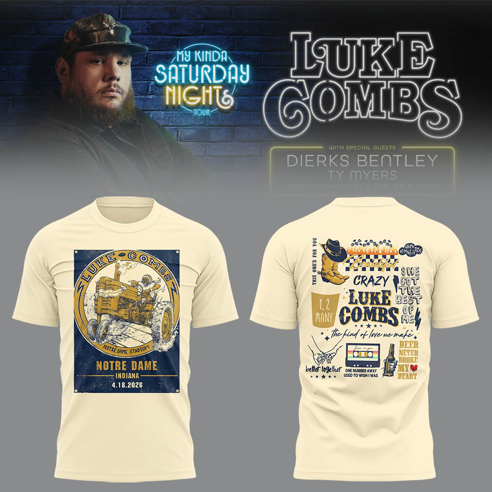 Limited Edition “My Kinda Saturday Night Tour” at Notre Dame Stadium Tshirt-LL2604160021