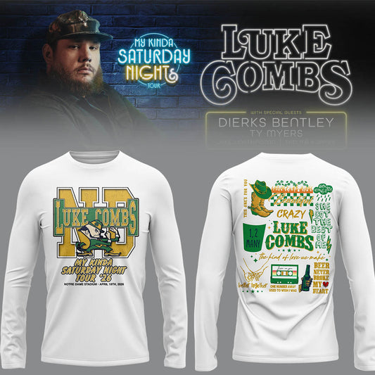 Limited Edition “My Kinda Saturday Night Tour” at Notre Dame Stadium Long Sleeve Shirt-LL26042027