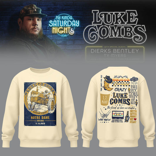 Limited Edition “My Kinda Saturday Night Tour” at Notre Dame Stadium Sweatshirt-LL26042047