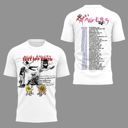 Limited Edition The Rebel Ragers Tour 2026 Tshirt