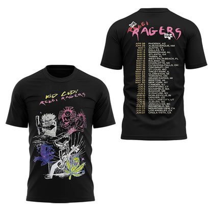 Limited Edition The Rebel Ragers Tour 2026 Tshirt