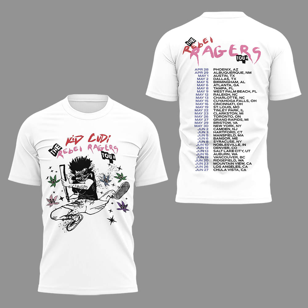 Limited Edition The Rebel Ragers Tour 2026 Tshirt