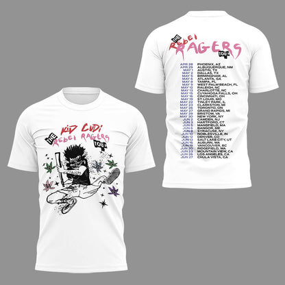 Limited Edition The Rebel Ragers Tour 2026 Tshirt