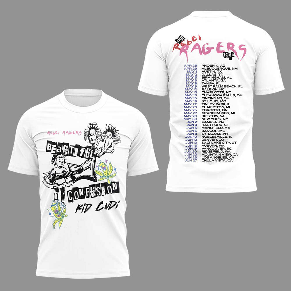 Limited Edition The Rebel Ragers Tour 2026 Tshirt
