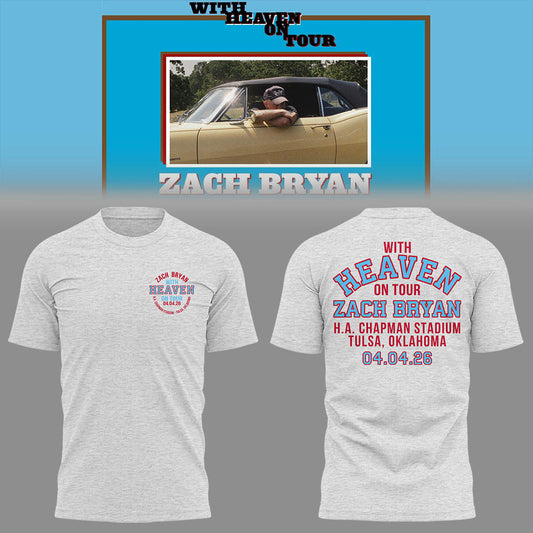 Limited Zach “With Heaven On Tour 2026.” at H.A. Chapman Stadium TShirt-LL260504002