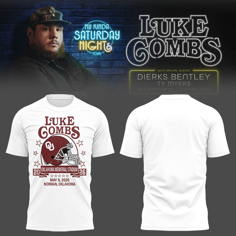 Limited Edition “My Kinda Saturday Night Tour” at Oklahoma Memorial Stadium Tshirt