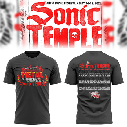 Limited Edition Sonic Temple Festival 2026 Tshirt