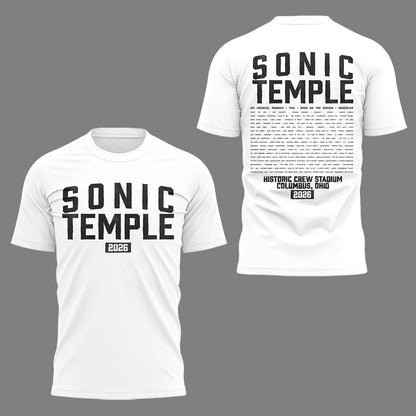 Limited Edition Sonic Temple Festival 2026 Tshirt