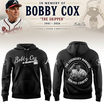 “Remembering Bobby Cox – The Legendary Manager”⚾🪓 Hoodie