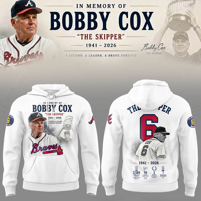 “Remembering Bobby Cox – The Legendary Manager”⚾🪓 Hoodie