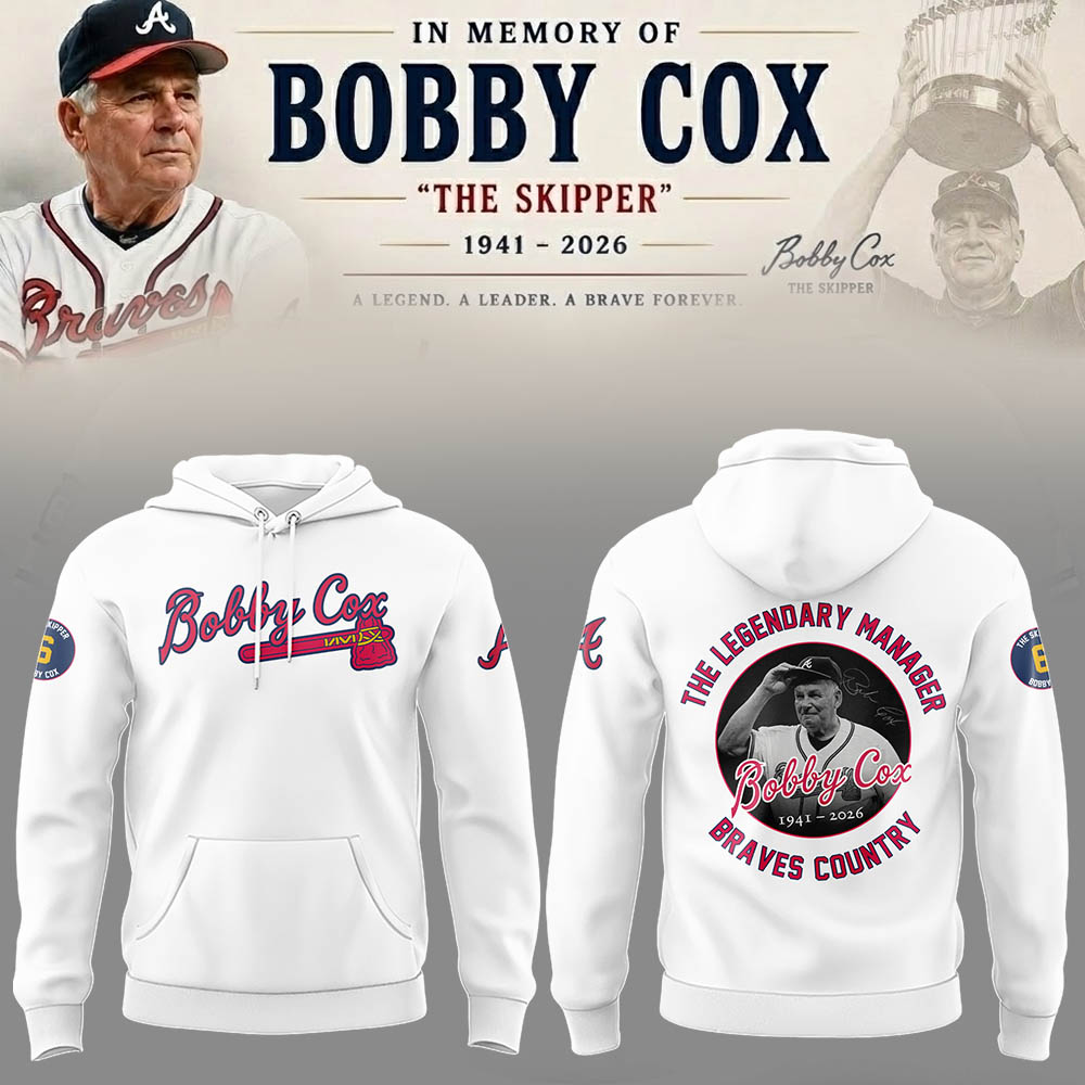 “Remembering Bobby Cox – The Legendary Manager”⚾🪓 Hoodie