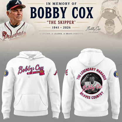 “Remembering Bobby Cox – The Legendary Manager”⚾🪓 Hoodie