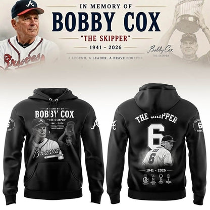 “Remembering Bobby Cox – The Legendary Manager”⚾🪓 Hoodie