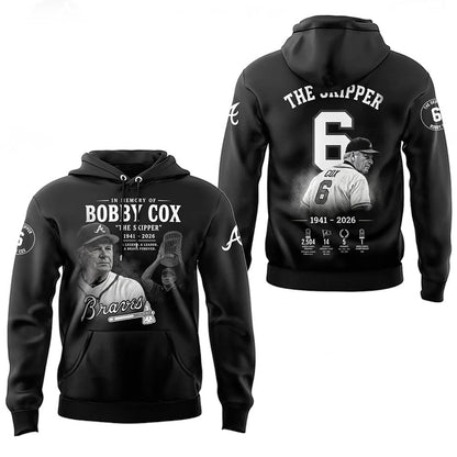 “Remembering Bobby Cox – The Legendary Manager”⚾🪓 Hoodie