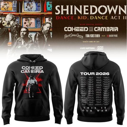 Limited Edition SHINEDOWN “Dance, Kid, Dance Act II Tour” 2026 Hoodie