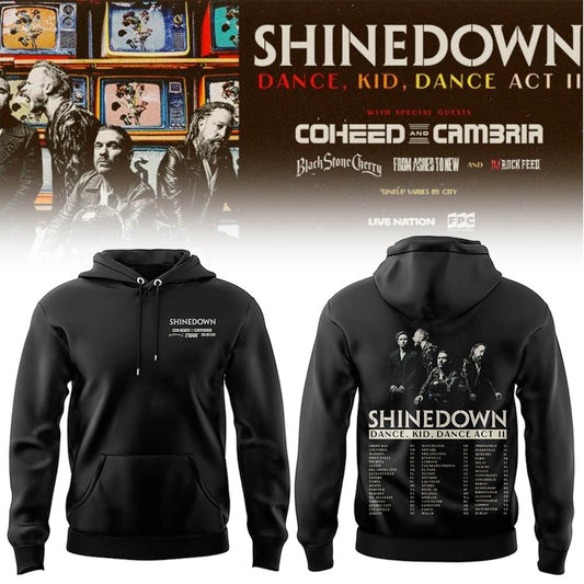 Limited Edition SHINEDOWN “Dance, Kid, Dance Act II Tour” 2026 Hoodie